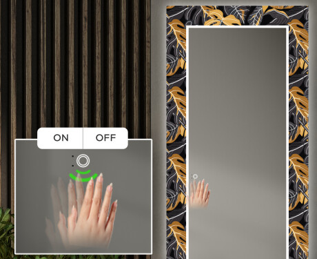 Miroir Décoratif Avec Éclairage LED Pour L'entrée - Autumn Jungle #5