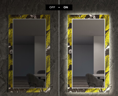Miroir Décoratif Avec Éclairage LED Pour L'entrée - Gold Jungle #7