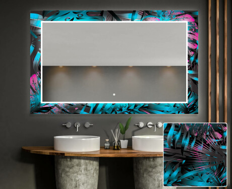 Miroir Décoratif Rétroéclairé Pour La Salle De Bains - Fluo Tropic