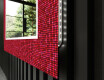 Miroir Décoratif Rétroéclairé Pour La Salle De Bains - Red Mosaic #11