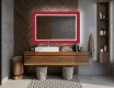Miroir Décoratif Rétroéclairé Pour La Salle De Bains - Red Mosaic #12