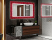 Miroir Décoratif Rétroéclairé Pour La Salle De Bains - Red Mosaic #2