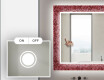 Miroir Décoratif Rétroéclairé Pour La Salle De Bains - Red Mosaic #4