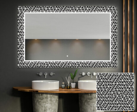 Miroir Décoratif Rétroéclairé Pour La Salle De Bains - Triangless
