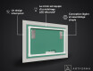 Miroir Décoratif Rétroéclairé Pour La Salle De Bains - Triangless #3