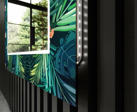 Miroir Décoratif Rétroéclairé Pour La Salle De Bains - Tropical #11