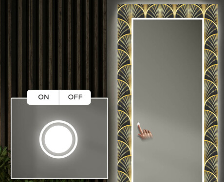 Miroir Décoratif Avec Éclairage LED Pour L'entrée - Art Deco #4