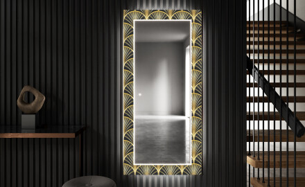 Miroir Décoratif Avec Éclairage LED Pour L'entrée - Art Deco