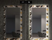 Miroir Décoratif Avec Éclairage LED Pour La Salle À Manger - Marble Pattern #7