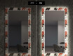 Miroir Décoratif Avec Rétroéclairage LED Pour Le Salon - Leaves #7