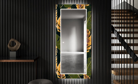 Miroir Décoratif Avec Éclairage LED Pour L'entrée - Botanical Flowers