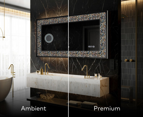 Miroir Décoratif Rétroéclairé Pour - Natural Stones