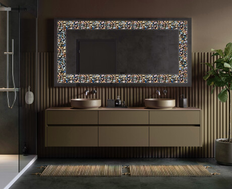 Miroir Décoratif Rétroéclairé Pour - Natural Stones #4