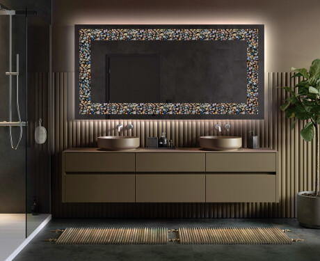 Miroir Décoratif Rétroéclairé Pour - Natural Stones #5