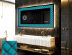 Miroir Décoratif Rétroéclairé Pour - Blue Harmonies