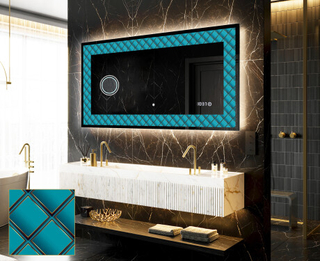 Miroir Décoratif Rétroéclairé Pour - Blue Harmonies