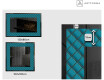 Miroir Décoratif Rétroéclairé Pour - Blue Harmonies #2