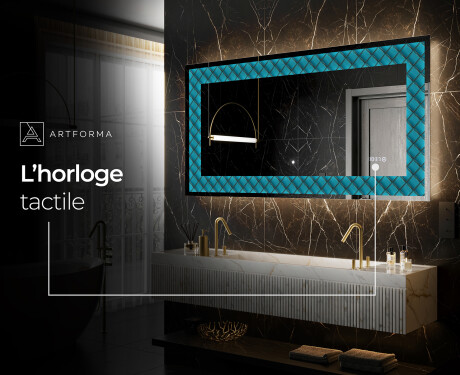 Miroir Décoratif Rétroéclairé Pour - Blue Harmonies #8