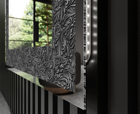 Miroir Décoratif Rétroéclairé Pour - Dark Elegance #3