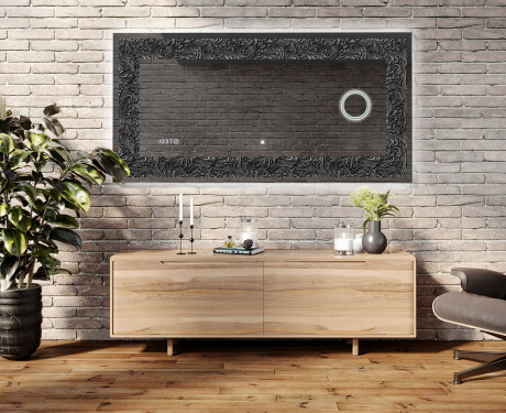 Miroir Décoratif Rétroéclairé Pour - Dark Elegance #5