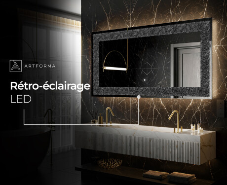Miroir Décoratif Rétroéclairé Pour - Dark Elegance #6