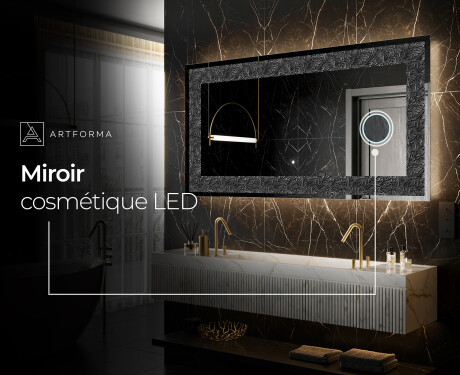 Miroir Décoratif Rétroéclairé Pour - Dark Elegance #9