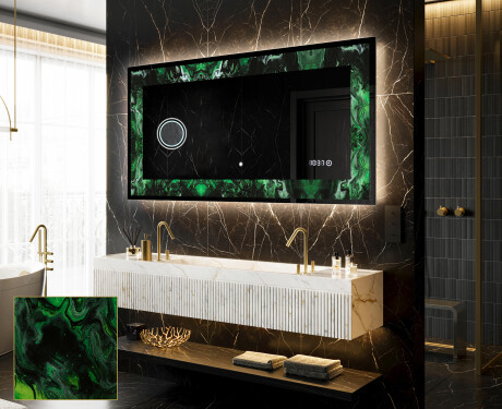 Miroir Décoratif Rétroéclairé Pour - Malachite Magic