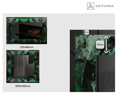 Miroir Décoratif Rétroéclairé Pour - Malachite Magic #2