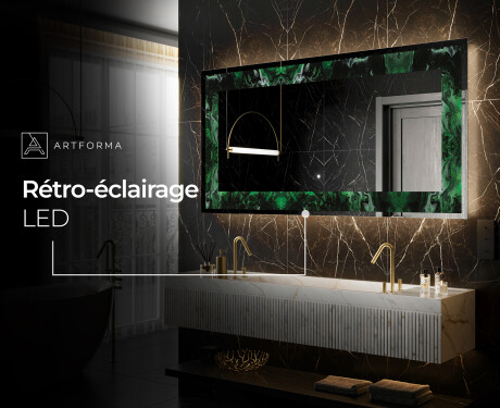 Miroir Décoratif Rétroéclairé Pour - Malachite Magic #6