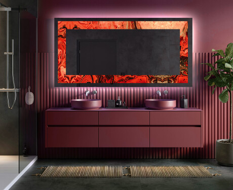 Miroir Décoratif Rétroéclairé Pour - Fiery Reflections #5