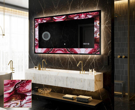 Miroir Décoratif Rétroéclairé Pour - Ruby Rhythms