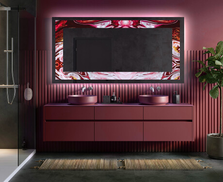 Miroir Décoratif Rétroéclairé Pour - Ruby Rhythms #5