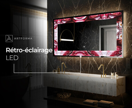 Miroir Décoratif Rétroéclairé Pour - Ruby Rhythms #6