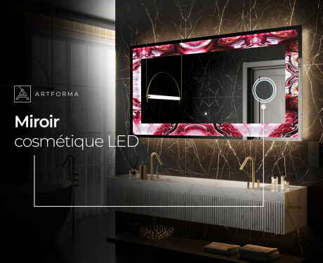 Miroir Décoratif Rétroéclairé Pour - Ruby Rhythms #9