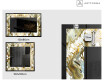 Miroir Décoratif Rétroéclairé Pour - Golden Streaks #3