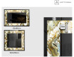 Miroir Décoratif Rétroéclairé Pour - Golden Streaks #2