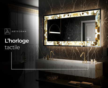 Miroir Décoratif Rétroéclairé Pour - Golden Streaks #8