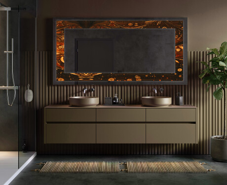 Miroir Décoratif Rétroéclairé Pour - Amber Shell #4