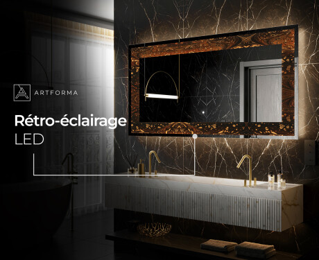 Miroir Décoratif Rétroéclairé Pour - Amber Shell #9