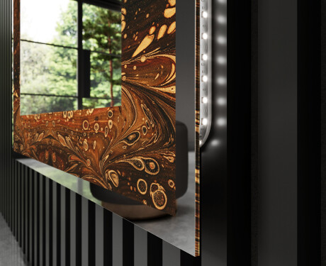 Miroir Décoratif Rétroéclairé Pour - Amber Shell #3