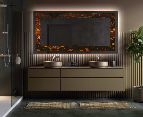 Miroir Décoratif Rétroéclairé Pour - Amber Shell #5