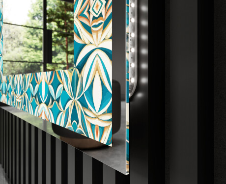 Miroir Décoratif Rétroéclairé Pour - Floral Elevations #3