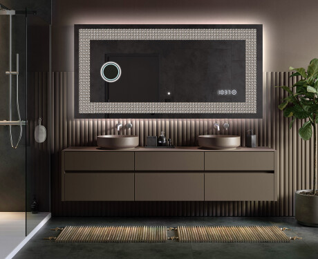 Miroir Décoratif Rétroéclairé Pour - Dynamic Circles #5