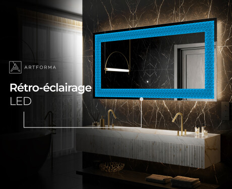Miroir Décoratif Rétroéclairé Pour - Symmetrical Diamonds #7
