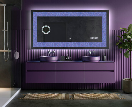 Miroir Décoratif Rétroéclairé Pour - Colorful Ruffles #5