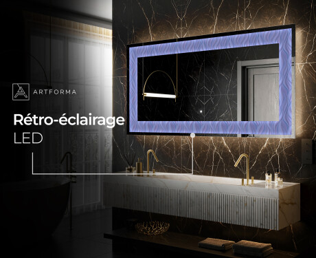 Miroir Décoratif Rétroéclairé Pour - Colorful Ruffles #7