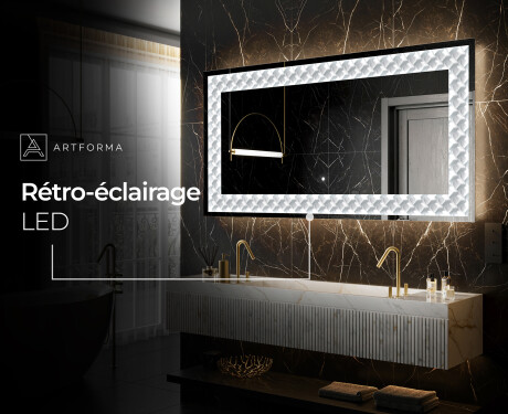 Miroir Décoratif Rétroéclairé Pour - Inspiring Lines #7