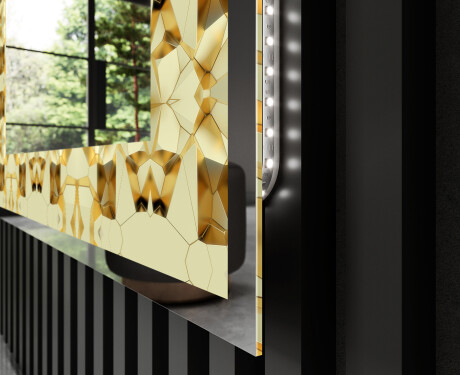 Miroir Décoratif Rétroéclairé Pour - Glow Geometry #3