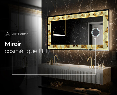 Miroir Décoratif Rétroéclairé Pour - Glow Geometry #6