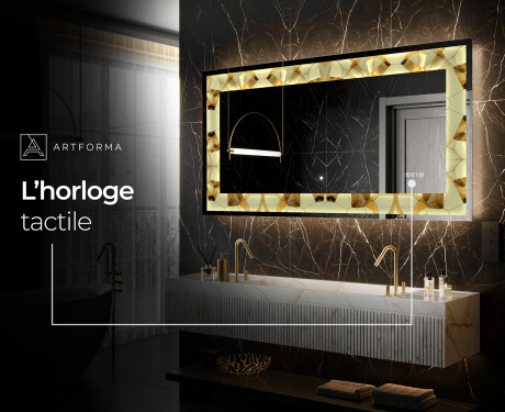 Miroir Décoratif Rétroéclairé Pour - Glow Geometry #8